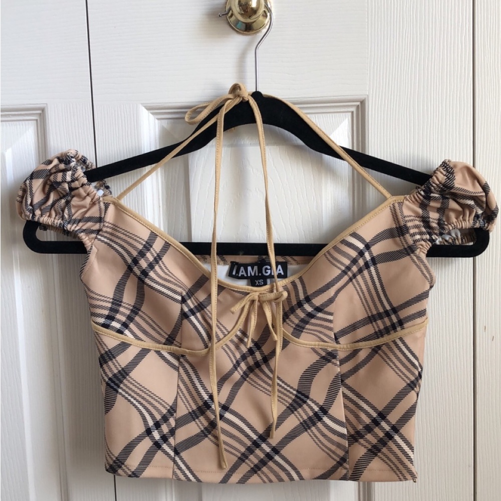 IAMGIA caramel skirt and top set